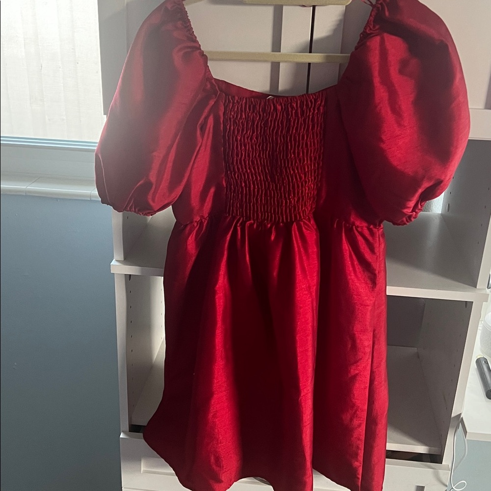 Copper Key Red Mini Dress - Picture 3 of 3